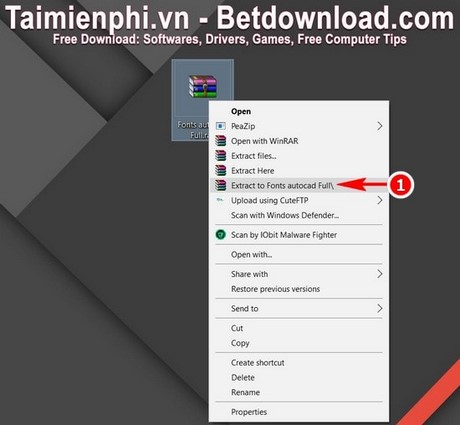 cai font autocad viet tieng viet trong autocad