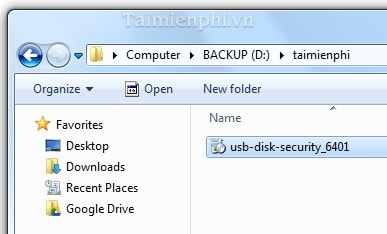 cai dat usb disk security