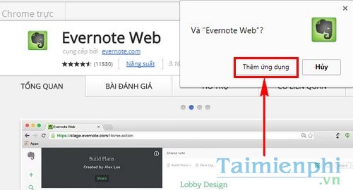 cai va su dung evernote cho chrome 2