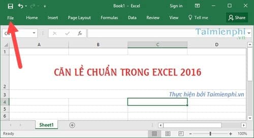 Căn lề Excel chuẩn, căn chỉnh lề chuẩn trong Excel 2016, 2013, 2010, 2007, 2003 1