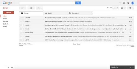 Chat trên gmail, nhắn tin qua Gmail