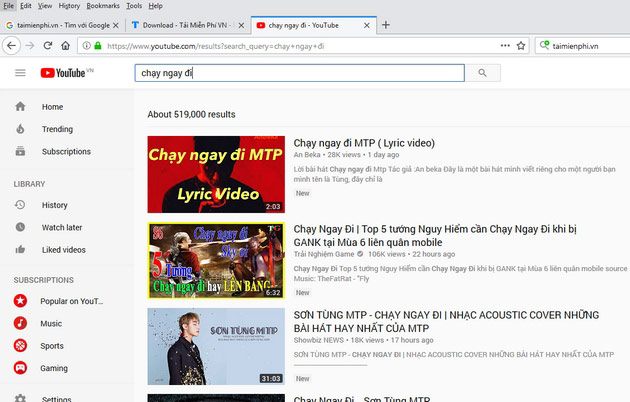 chay ngay di son tung mtp