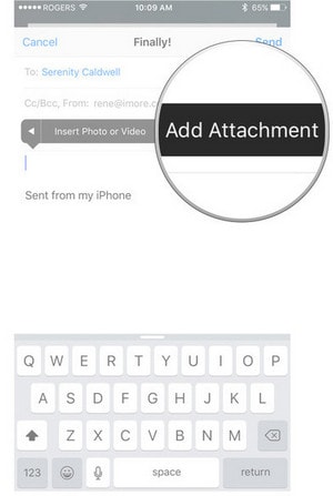 Chèn file vào mail trên iPhone, iPad