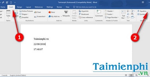 Chèn, gõ công thức toán học bằng cách vẽ trong Word 2016