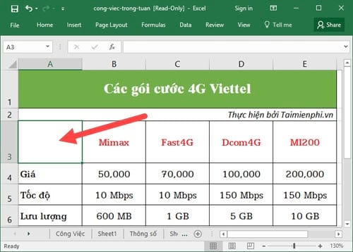 chia 1 o excel thanh 2 o tam giac cheo tao duong cheo excel 2