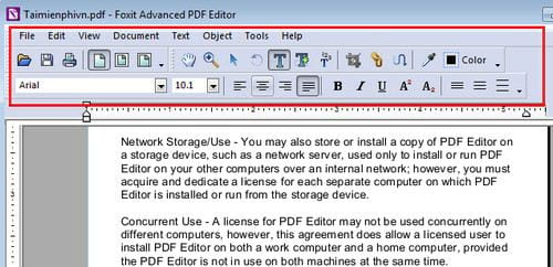 huong dan chinh sua file pdf voi foxit pdf editor
