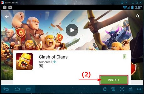 Chơi Clash of Clans trên máy tính bằng Droid4x