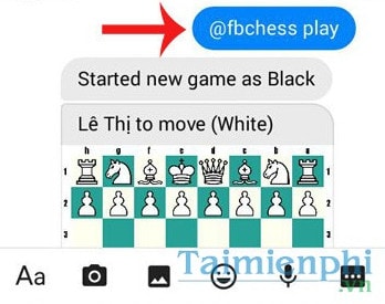choi co vua tren facebook messenger