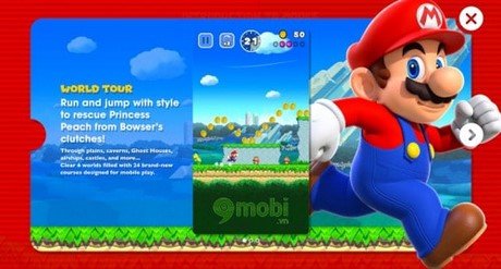 chon che doi choi super mario run