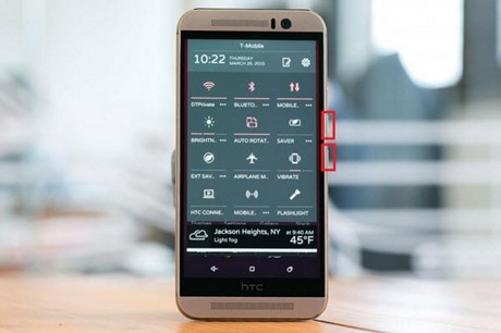 Cách chụp ảnh màn hình HTC One M9, M7, M8