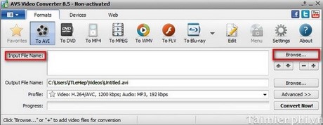 Chuyển đổi Video bằng AVS Video Converter