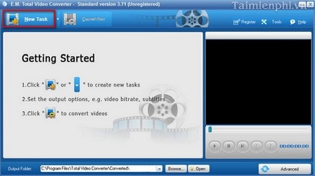 Phần mềm chuyển đổi video bằng Total Video Converter