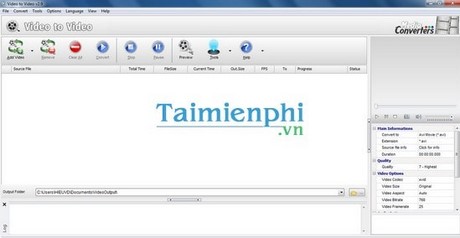 Chuyển đổi, đổi đuôi Video bằng Video to Video Converter