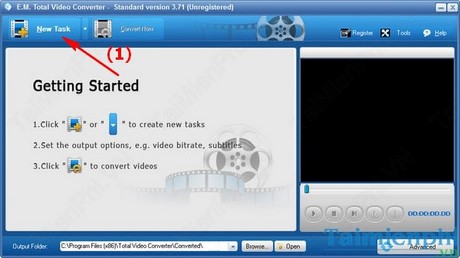 Chuyển đổi Video sang 3GP bằng Total Video Converter