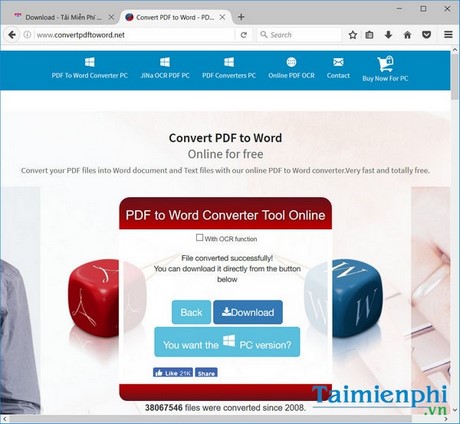 chuyen pdf sang word online
