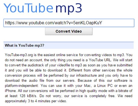 Đổi video Youtube sang MP3 trực tuyến, chuyển video Youtube online