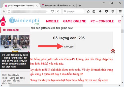 code vo lam truyen ky web nhan giftcode game vo lam truyen ky web