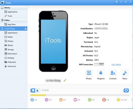 Copy ảnh, nhạc, video từ máy tính vào iPhone bằng iTools