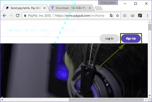 cach tao tai khoan paypal