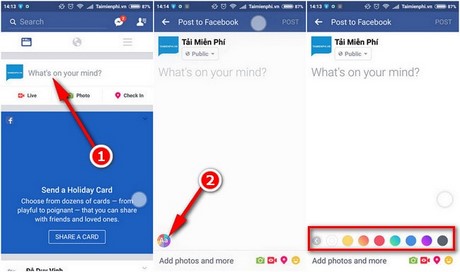 doi phong nen status tren facebook
