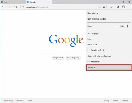 google tren microsoft edge windows 10