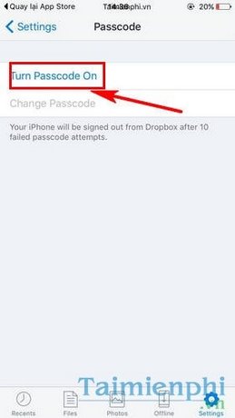 dat mat khau dropbox bao ve du lieu truc tuyen