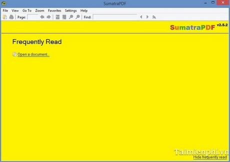 Hướng dẫn đọc, xem file PDF bằng Sumatra PDF