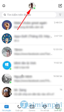 doi mat khau skype tren iphone 2