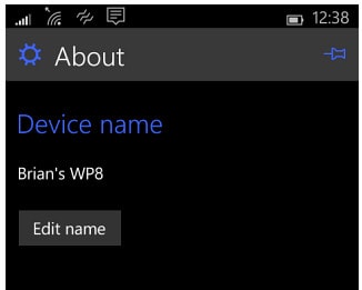 Cách đổi tên hiển thị điện thoại Windows Phone