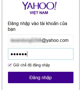 Đổi tên hiển thị người dùng email Yahoo