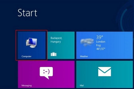 Đưa My Computer ra ngoài màn hình Start Screen trên Windows 8