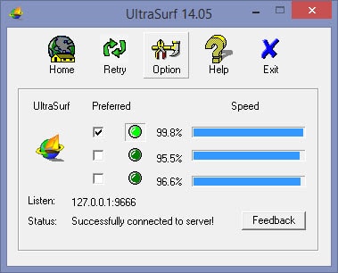 Sử dụng Ultrasurf để vào Facebook và Website bị chặn