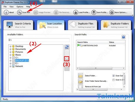 Duplicate Cleaner - Tìm kiếm và loại bỏ tập tin trùng lặp trong máy tính