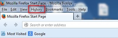 Khôi phục tab vừa đóng trên Firefox, mở tab vừa đóng trên Firefox