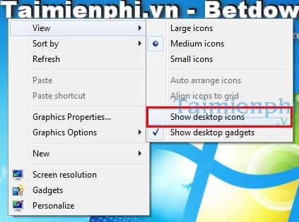 Fix lỗi không hiển thị icon trên desktop Windows