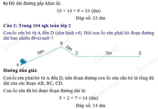 giai toan 2 trang 104 sgk luyen tap 2