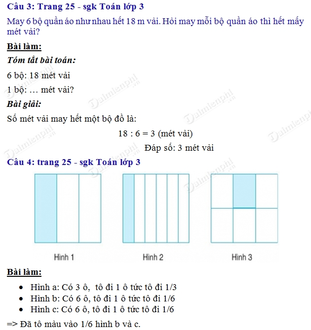 giai toan 3 trang 25 sgk luyen tap 2