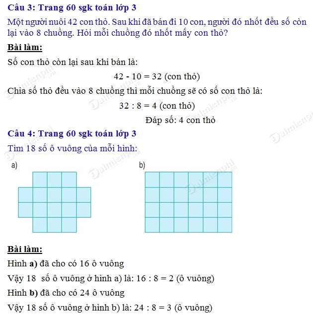 giai toan 3 trang 60 sgk luyen tap 2