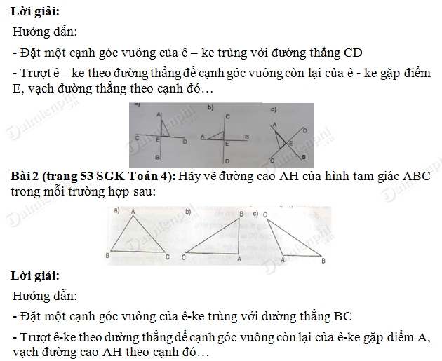 giai toan ve hai duong thang vuong goc