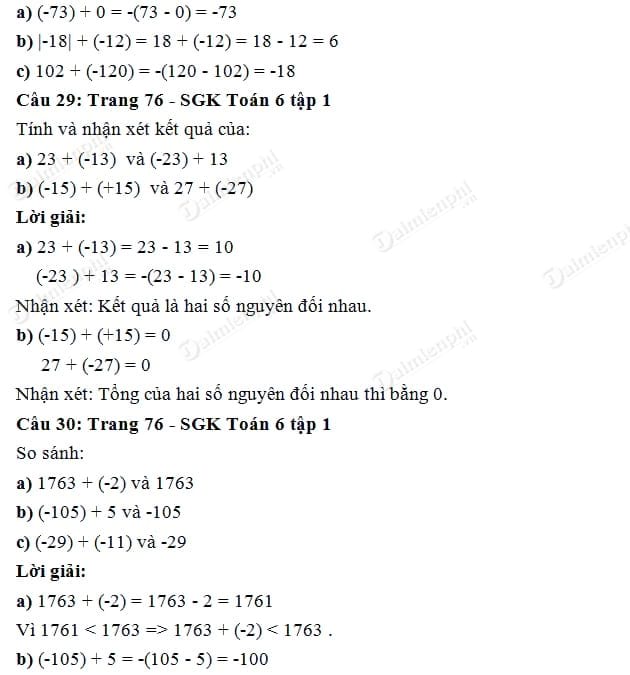 giai toan lop 6 cong hai so nguyen khac dau