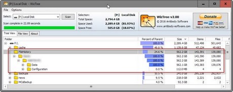Cách giảm dung lượng File History trên Windows 10