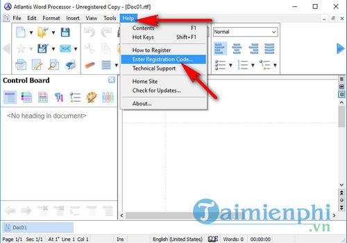 ban quyen mien phi atlantis word processor