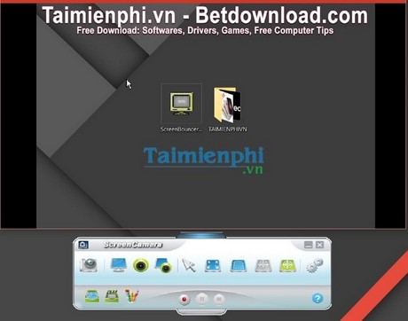 Bản quyền ScreenCamera, Điều chỉnh màn hình video webcam