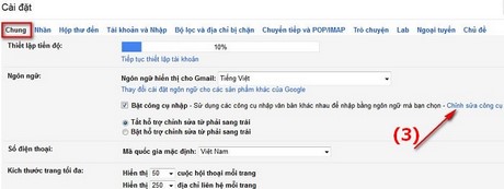 Gõ tiếng việt trong Gmail, soạn mail bằng tiếng Việt