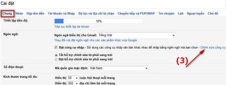 go tieng viet trong gmail