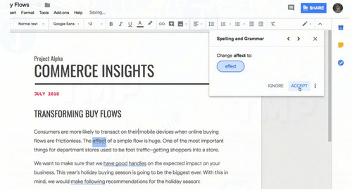 google docs bo sung tinh nang kiem tra ngu phap dua tren ai 2