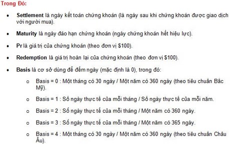 Excel - Hàm DISC, Hàm tính tỷ lệ chiết khấu của chứng khoán