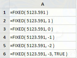 ham fixed trong excel lam tron so toi so vi tri thap phan da xac dinh