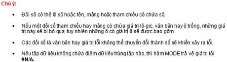 Excel - Hàm MODE trong Excel, Ví dụ và cách dùng