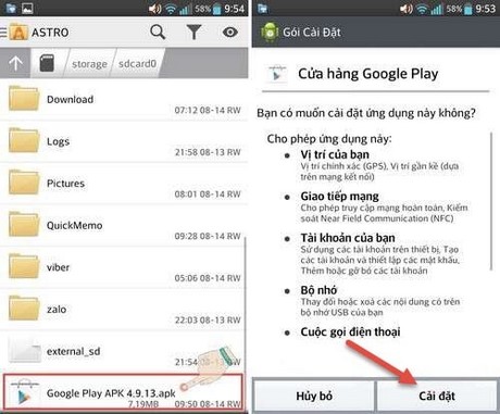 cai dat google play